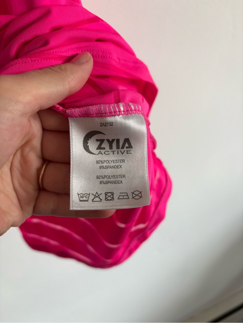 Neon Pink Racerback Tank Top - Lightweight Activewear - Picture 6 of 6